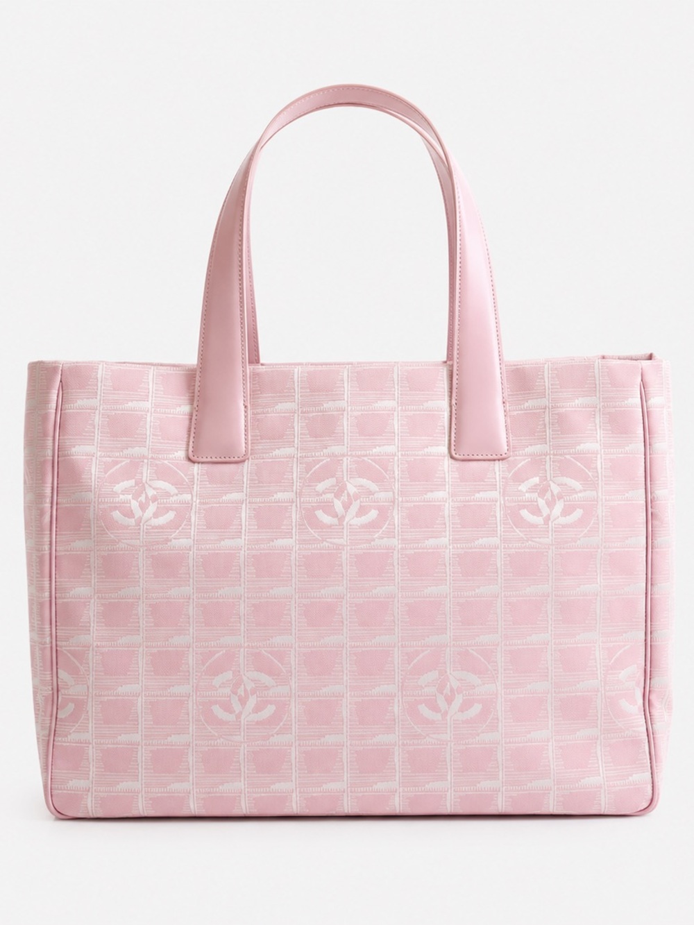 CHANEL pink CC logo Travel Tote - Picture 2 of 16